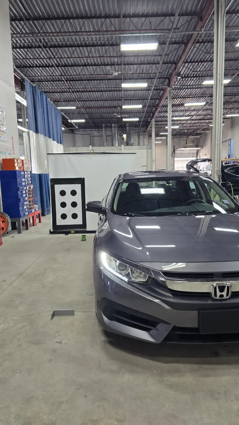 Vehicle in the workshop